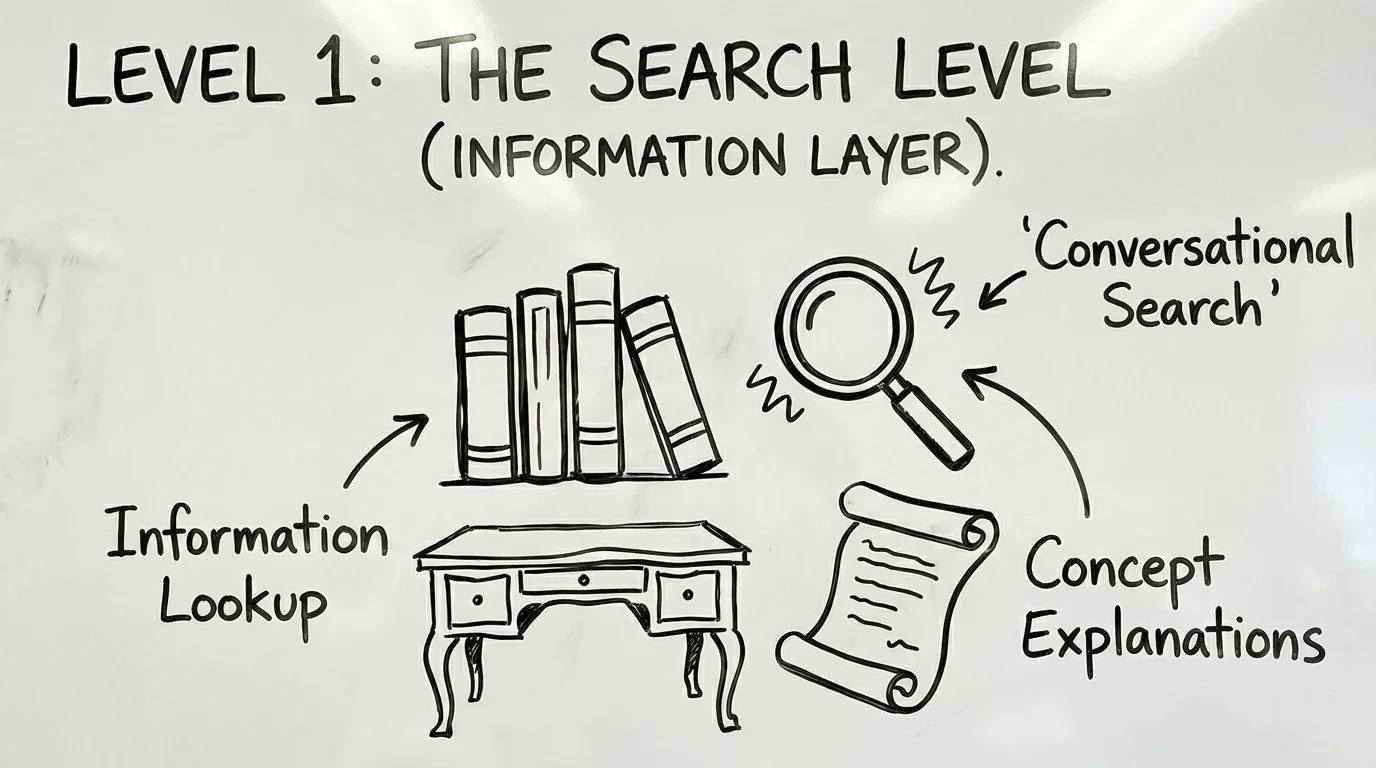 Diagram from the four levels of AI adoption article, figure 1 of 4